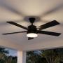 VENTILADOR DE TECHO CORWIN 52" PARA INTERIOR/EXTERIOR NEGRO