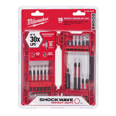 JUEGO DE PUNTAS PARA DESTORNILLADOR SHOCKWAVE IMPACT DUTY (18PZS)