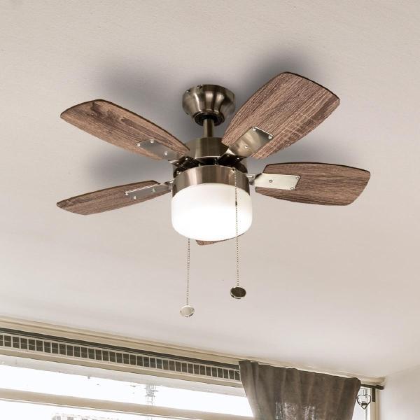 VENTILADOR DE TECHO TRIPLICITY II 30" PARA INTERIOR NÍQUEL