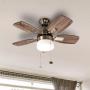 VENTILADOR DE TECHO TRIPLICITY II 30" PARA INTERIOR NÍQUEL