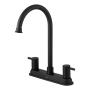 LLAVE PARA FREGADERO DUOMANDO NEGRO MATE CUELLO ALTO 8" CONTROL DE TEMPERATURA