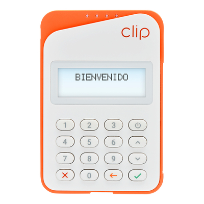 TERMINAL DE COBRO CON TARJETA 9.4 X 6.3 X 1.55 CM NARANJA