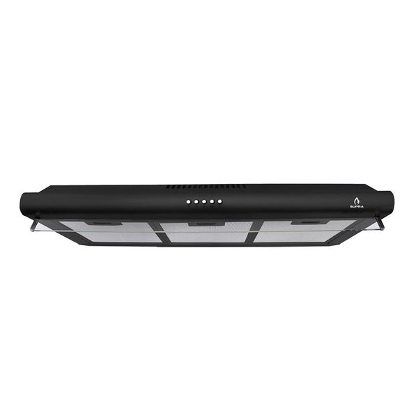 CAMPANA DE COCINA DE PARED 80 CM NEGRO CON FILTROS LAVABLES