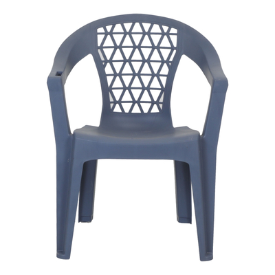 SILLA DE JARDÍN APILABLE PENZA PLÁSTICO AZUL