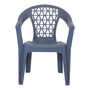 SILLA DE JARDÍN APILABLE PENZA PLÁSTICO AZUL