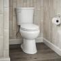 SANITARIO DE DOS PIEZAS POWER FLUSH ALARGADO BLANCO 4.8 L ASIENTO CIERRE LENTO