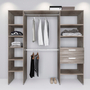 CLÓSET AGLOMERADO MODULAR 180 X 220 X 39 CM GRIS CENIZO CON 2 CAJONES