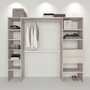 CLÓSET AGLOMERADO ARMABLE 180 X 220 X 39 CM BLANCO NÓRDICO CON 2 CAJONES
