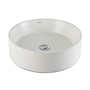 OVALÍN PARA BAÑO DE SOBREPONER WHITE PEARL REDONDO 40 CM WEISMAR