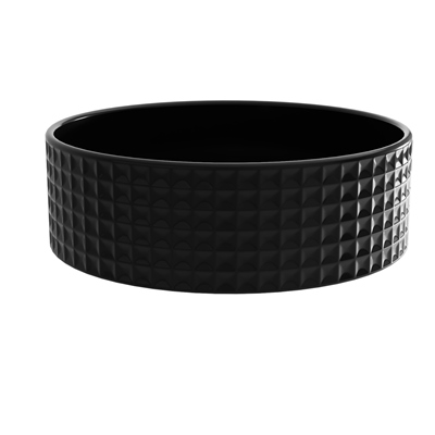 OVALÍN PARA BAÑO DE SOBREPONER NEGRO MATE REDONDO 40 CM WEISMAR