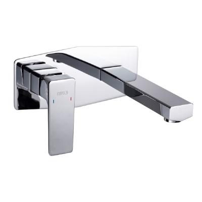 LLAVE PARA LAVABO MONOMANDO CROMO DE MURO AHORRO DE AGUA