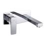 LLAVE PARA LAVABO MONOMANDO CROMO DE MURO AHORRO DE AGUA