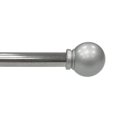 CORTINERO BOLA PLATA AJUSTABLE DE 2.5CM 76 A 213CM