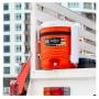 TERMO NARANJA DE PLÁSTICO PORTÁTIL DE 38 L