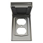 PLACA DE EXTERIOR PARA CONTACTO NYLON GRIS
