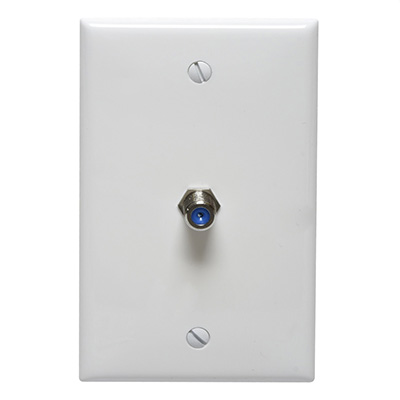 CONECTOR SENCILLO F DE PLÁSTICO BLANCO
