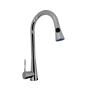 LLAVE PARA FREGADERO MONOMANDO CROMO CUELLO RETRÁCTIL 5" CON SPRAY EXTRAÍBLE