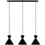 LÁMPARA COLGANTE INCANDESCENTE 1.3 M X 96 X 23.6 CM NEGRO