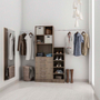 CLOSET LATITUD NOGAL 4 CAJONES 88 X 188.5 X 39 CMS