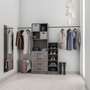 CLOSET LATITUD GRIS ZALINO 4 CAJONES 88 X 188.5 X 39 CMS