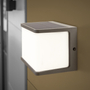 LÁMPARA SOLAR PARA EXTERIOR LED 13 X 11 X 11 CM GRIS