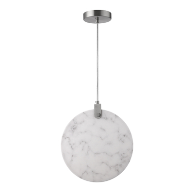 LÁMPARA COLGANTE LED 1.54 M X 30 X 15 CM PLATA