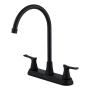 LLAVE PARA FREGADERO DUOMANDO NEGRO MATE MANERAL TIPO PALANCA 8" ANTIGOTEO