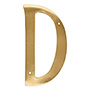LETRA "D" DORADA DE 10.1 CM