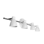 LÁMPARA DE TECHO DE SOBREPONER FOCO GU10 LINEAL 4X50 W BLANCO PARA INTERIOR