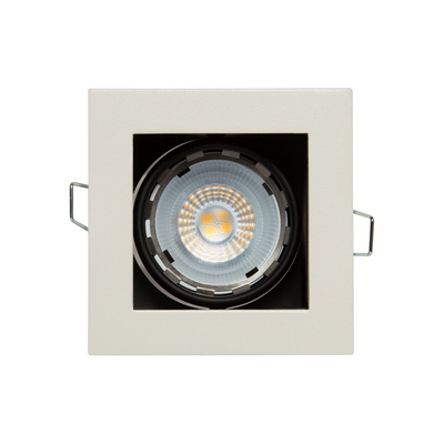 LÁMPARA DE TECHO EMPOTRABLE CUADRADA 3" / 50 W NEGRA
