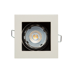 LÁMPARA DE TECHO EMPOTRABLE CUADRADA 3" / 50 W NEGRA