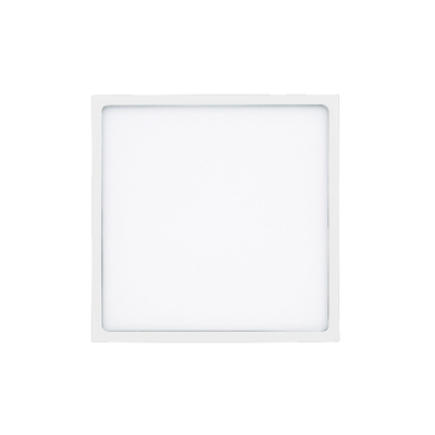 PLAFÓN ILUMINADO LED SOBREPONER CUADRADO 18 W BLANCO LUZ CÁLIDA INTERIOR