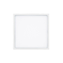 PLAFÓN ILUMINADO LED SOBREPONER CUADRADO 18 W BLANCO LUZ CÁLIDA INTERIOR