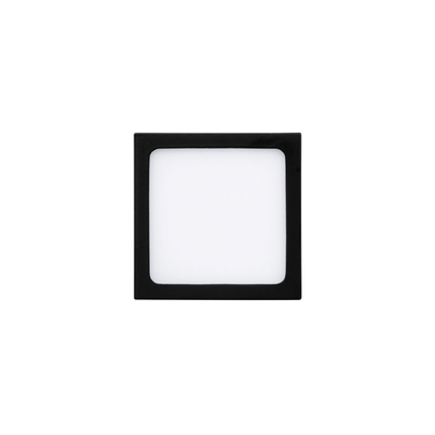 PLAFÓN ILUMINADO DE LED SOBREPONER CUADRADO 6 W NEGRO LUZ CÁLIDA INTERIOR