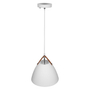 LÁMPARA COLGANTE VINTAGE DE ACERO BLANCO MATE 1 LUZ DEKOR NÓRDICO