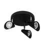 LÁMPARA DE TECHO SOBREPONER FOCO LINEAL 3X35 W NEGRO AJUSTABLE INTERIOR