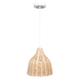 Lámpara de bambú Dekor By Illux colgante rustico mimbre DL-2404.MB