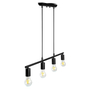 LÁMPARA COLGANTE VINTAGE DE METAL NEGRO MATE 4 LUCES DEKOR