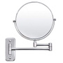 ESPEJO PARA BAÑO DE PARED REDONDO VIDRIO 20 CM CON AUMENTO PLEGABLE
