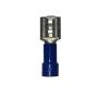 TERMINAL PARA CABLE ELÉCTRICO DE COBRE ESTAÑADO HEMBRA .250 16-14 AWG AZUL 12 PIEZAS
