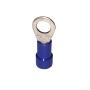 TERMINAL PARA CONEXIÓN ELÉCTRICA DE COBRE ESTAÑADO TIPO OJO 3/16 16-14 AWG AZUL 12 PIEZAS