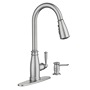 LLAVE PARA FREGADERO MONOMANDO ACERO INOXIDABLE EXTRAÍBLE CON MANGUERA EXTRAÍBLE