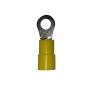 TERMINAL PARA CONEXIÓN ELÉCTRICA COBRE ESTAÑADO TIPO OJO 3/16 12-10 AWG AMARILLA 12 PIEZAS