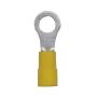 TERMINAL PARA CABLE ELÉCTRICO DE COBRE ESTAÑADO TIPO OJO 1/4 CH 12-10 AWG AMARILLO 12PZ