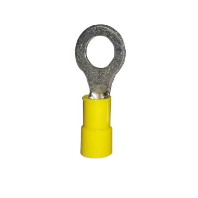 TERMINAL PARA CONEXIÓN ELÉCTRICA COBRE ESTAÑADO TIPO OJO 5/16 12-10 AWG AMARILLA 12 PIEZAS