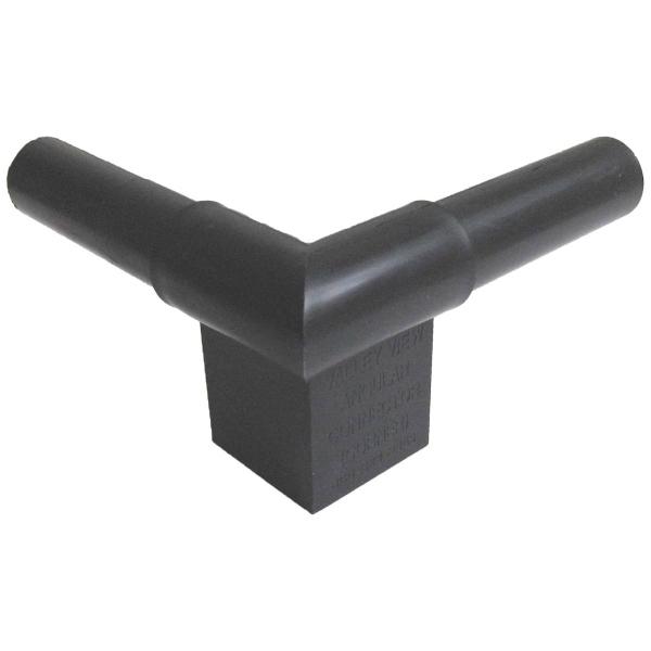 CONECTOR DE PLÁSTICO DE 90 GRADOS