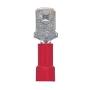 TERMINAL PARA CABLES ELÉCTRICOS DE COBRE ESTAÑADO MACHO PLANO 0.25 22-18 AWG ROJO 12PZ