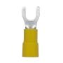 TERMINAL PARA CONEXIÓN ELÉCTRICA COBRE ESTAÑADO TIPO ESPADA 3/16 12-10 AWG AMARILLA 12 PIEZAS