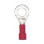 TERMINAL PARA CONEXIÓN ELÉCTRICA DE COBRE ESTAÑADO TIPO OJO 1/4 22-16 AWG ROJO 12 PIEZAS