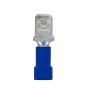 TERMINAL PARA CONEXIÓN ELÉCTRICA COBRE ESTAÑADO MACHO 0.250 16-14 AWG AZUL 12 PIEZAS